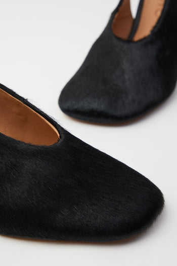 Inuovo Slingback Pony Black Donna - 4
