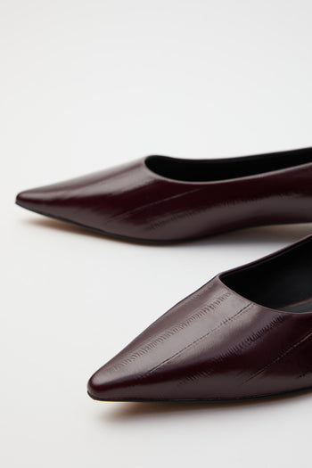 Inuovo Ballerina Dark Burgundy Donna - 4