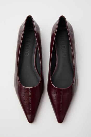 Inuovo Ballerina Dark Burgundy Donna - 5