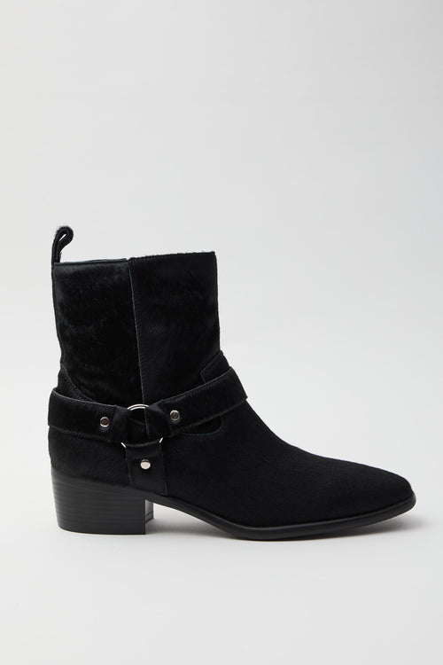 Inuovo Stivaletto Pony Black Donna