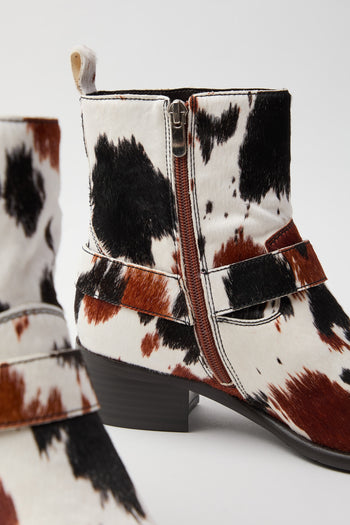 Inuovo Stivaletto Pony Multi Cow Donna - 4
