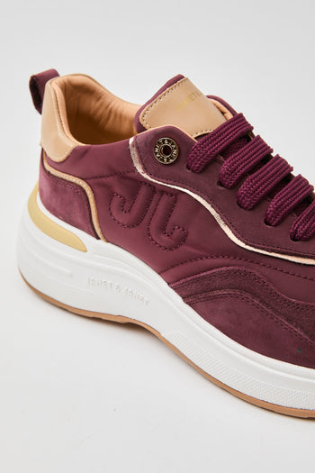 Janet & Janet Sneaker Wine/nocciola Donna - 5