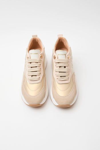 Janet & Janet Sneaker Beige Donna - 3
