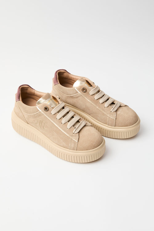 Janet & Janet Sneaker Cappuccino Donna - 2