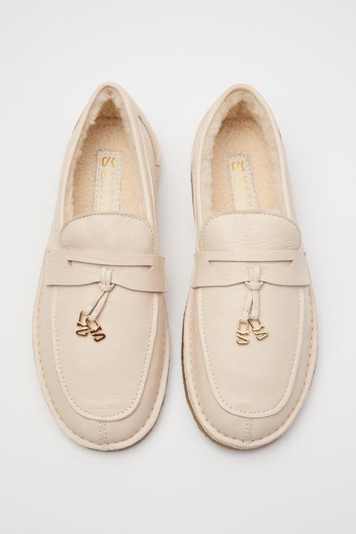 Massimo Santini Mocassino White Donna