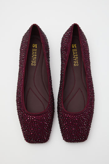 Massimo Santini Ballerina Bordeaux Donna - 6