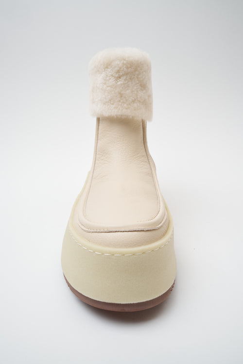 Massimo Santini Stivaletto Off White Donna