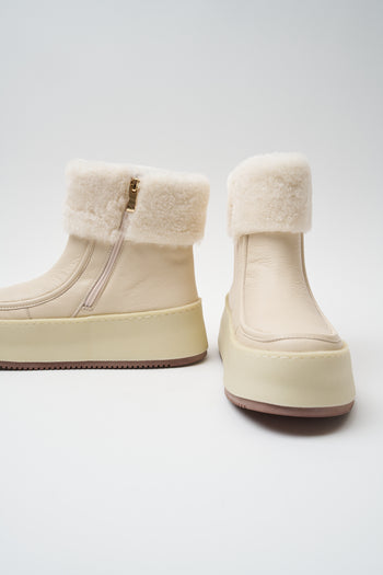 Massimo Santini Stivaletto Off White Donna - 5