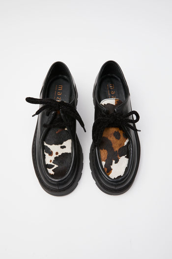 Maze Stringata Nero Donna - 3