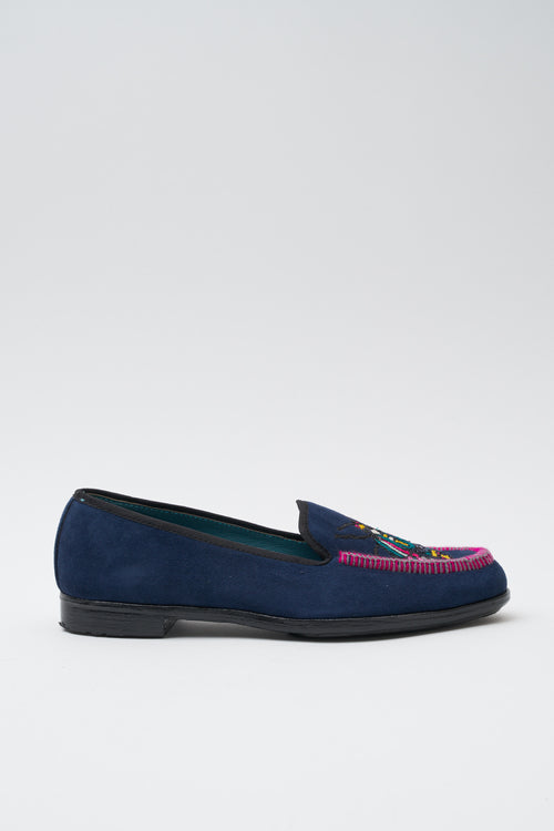 Meher Kakalia Mocassino Navy Donna