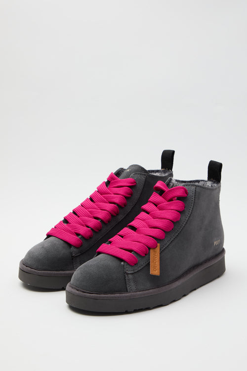 Panchic Polacchino Anthracite/fuchsia Donna - 2