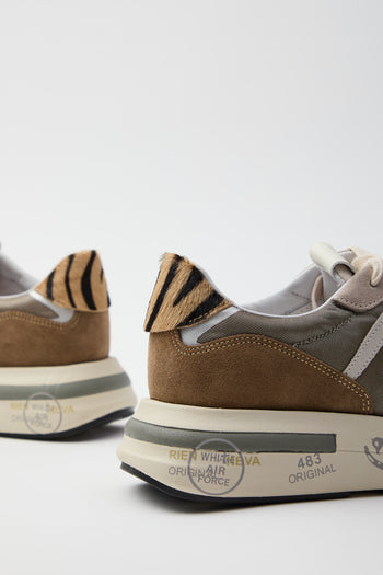Premiata Sneaker Taupe/brown Donna - 3