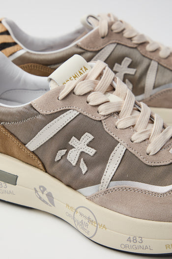 Premiata Sneaker Taupe/brown Donna - 4