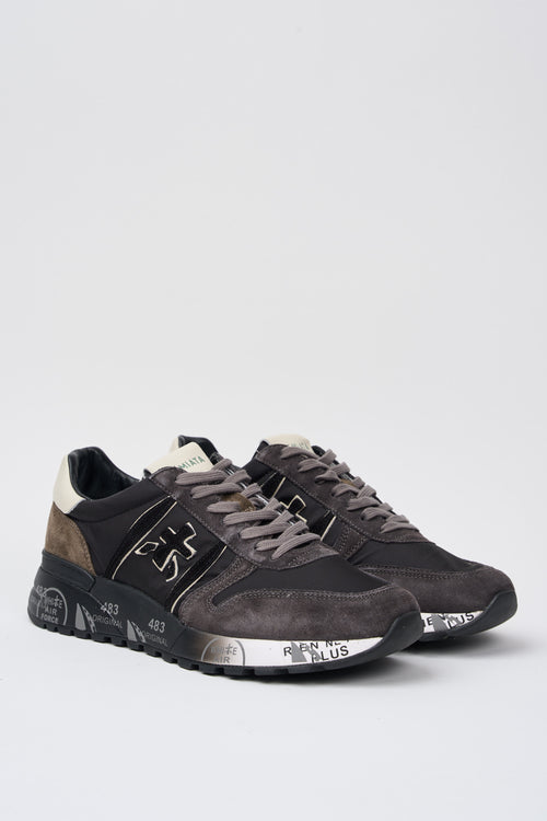 Premiata Sneaker Nero+grigio Uomo - 2