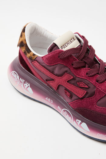 Premiata Sneaker Burgundy Donna - 4