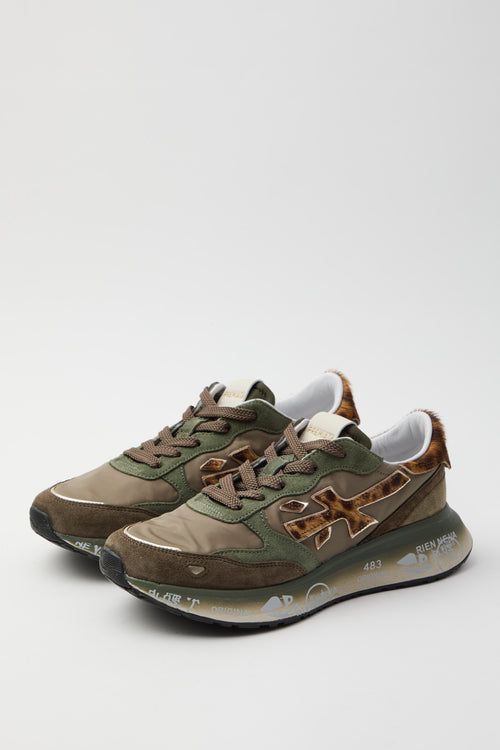 Premiata Sneaker Military Green/leopard Donna - 2