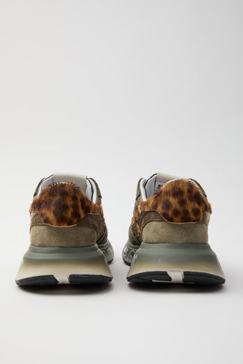 Premiata Sneaker Military Green/leopard Donna - 3