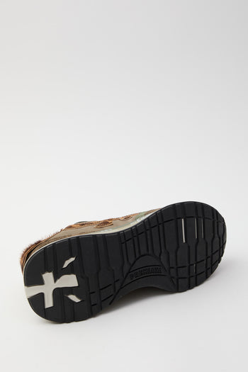 Premiata Sneaker Military Green/leopard Donna - 4