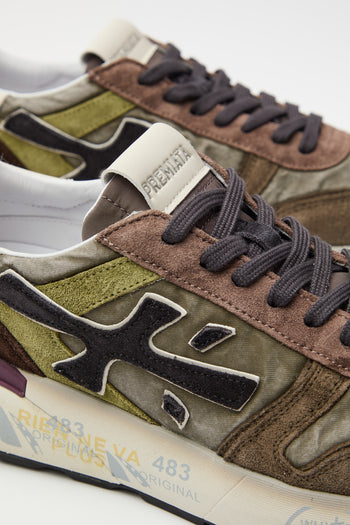 Premiata Sneaker Military Green/brown Uomo - 3