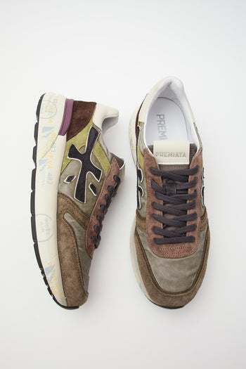 Premiata Sneaker Military Green/brown Uomo - 5