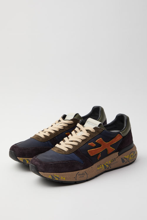 Premiata Sneaker Dark Blue/dark Brown Uomo - 2