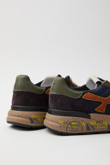 Premiata Sneaker Dark Blue/dark Brown Uomo - 3