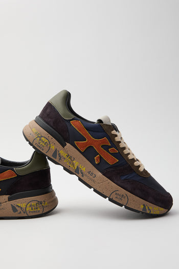 Premiata Sneaker Dark Blue/dark Brown Uomo - 4