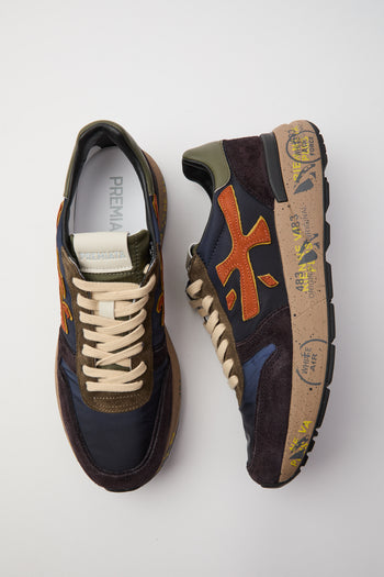 Premiata Sneaker Dark Blue/dark Brown Uomo - 7