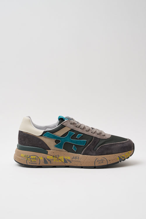 Premiata Sneaker Dark Green/dark Brown Uomo