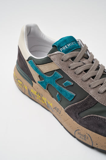 Premiata Sneaker Dark Green/dark Brown Uomo - 4