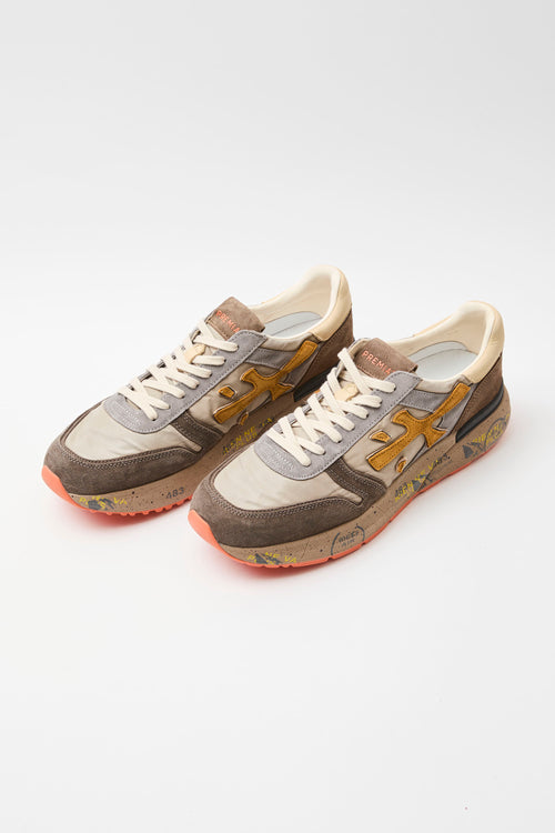 Premiata Sneaker Taupe/brown Uomo - 2