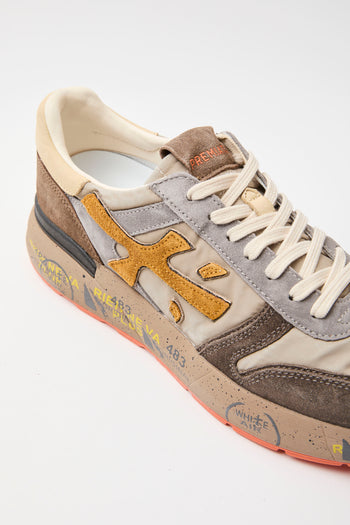 Premiata Sneaker Taupe/brown Uomo - 4