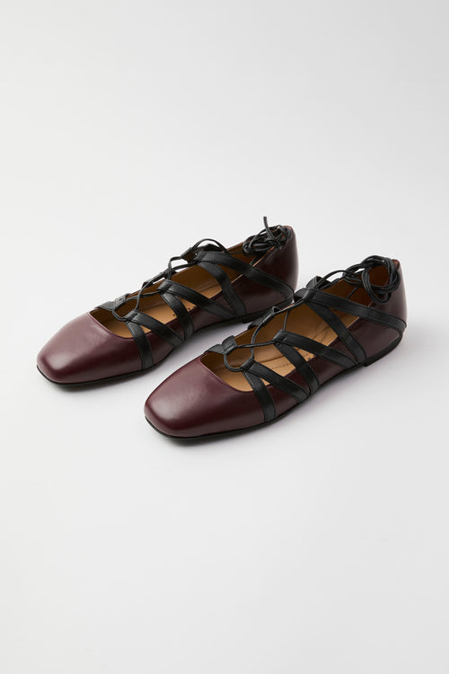 Prosperine Ballerina Bordeaux/nero Donna - 2