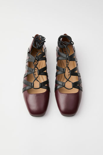 Prosperine Ballerina Bordeaux/nero Donna - 3