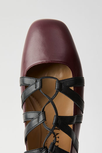 Prosperine Ballerina Bordeaux/nero Donna - 7