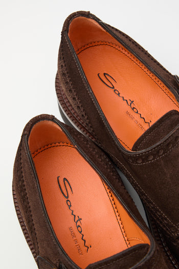 Santoni Mocassino Dark Brown Uomo - 5