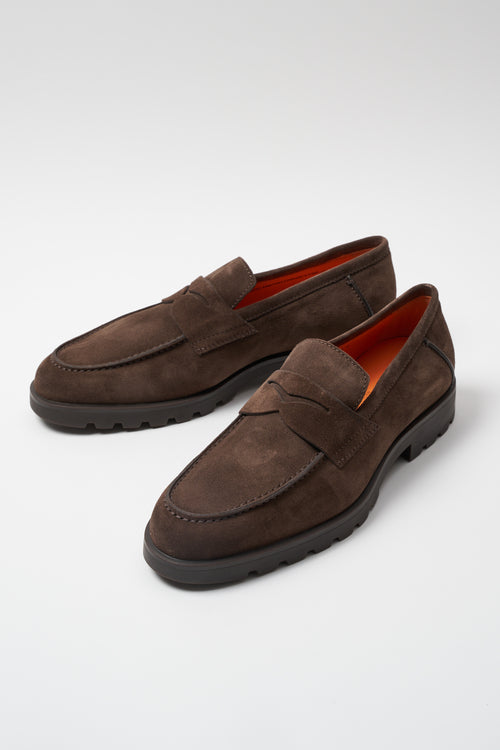 Santoni Mocassino Dark Brown Uomo - 2