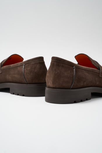 Santoni Mocassino Dark Brown Uomo - 4