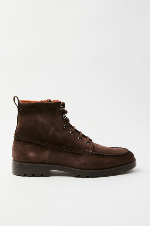 Santoni Stivaletto Dark Brown Uomo