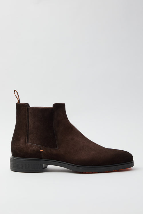 Santoni Stivaletto Dark Brown Uomo