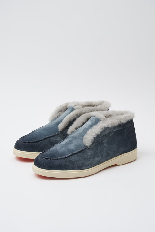 Santoni Mocassino Light Blue Donna - 2
