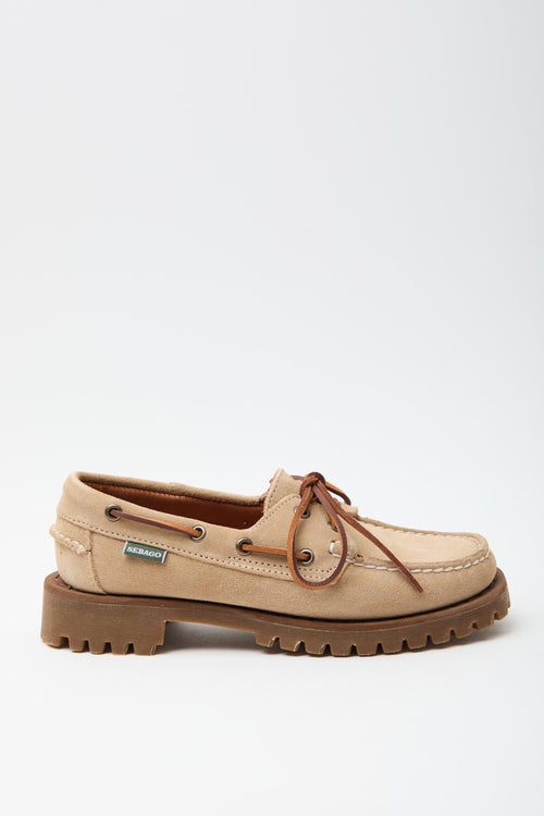 Sebago Mocassino Beige Camel Donna