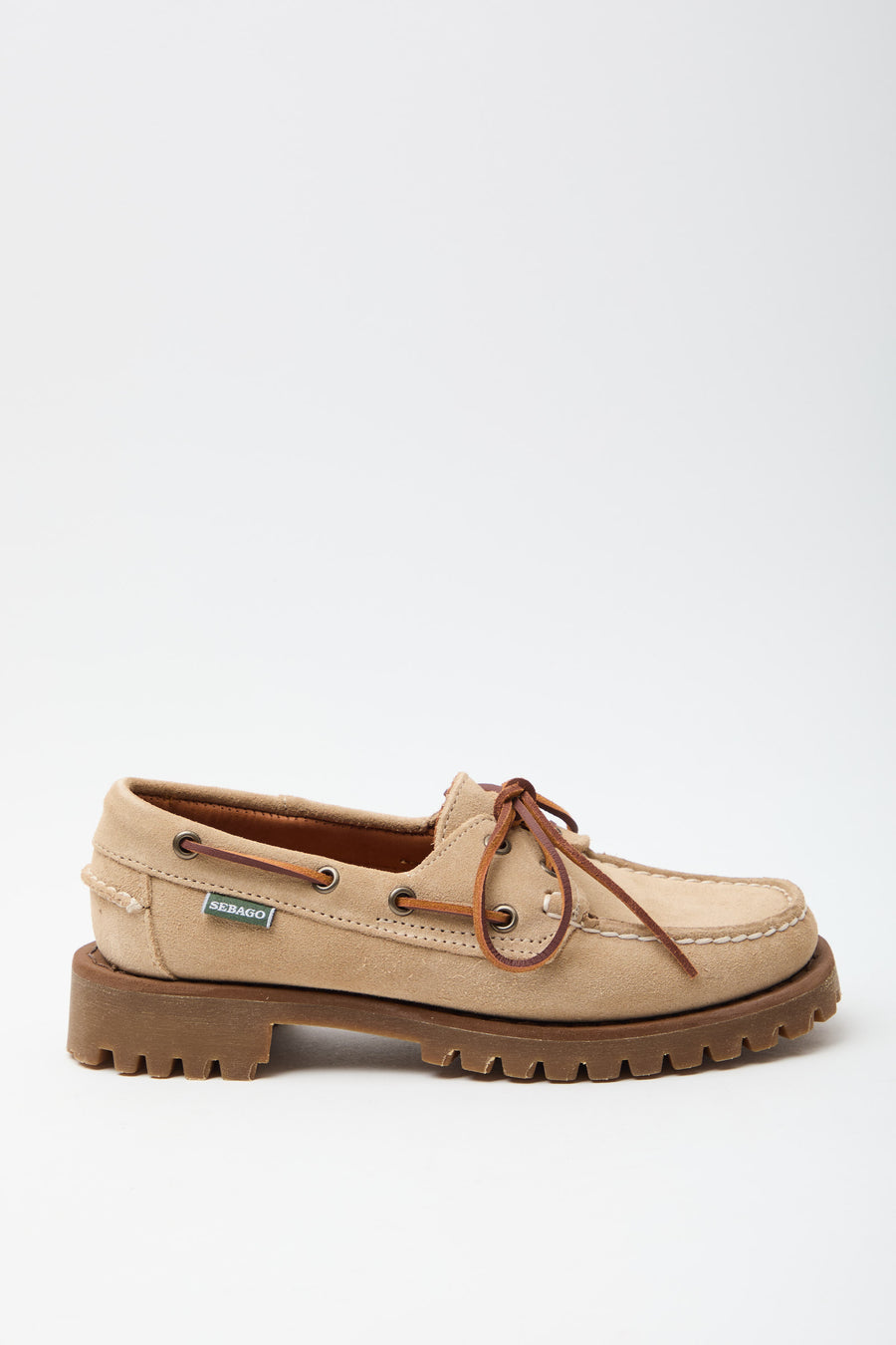 Sebago Mocassino Beige Camel Donna