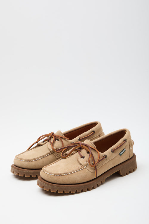 Sebago Mocassino Beige Camel Donna - 2