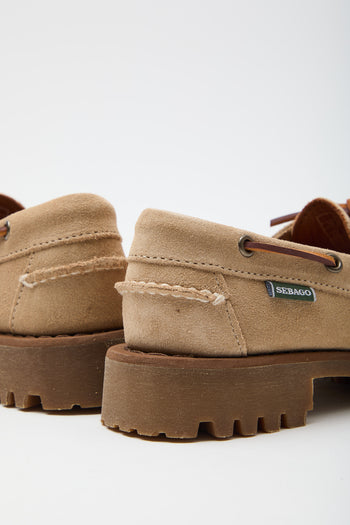 Sebago Mocassino Beige Camel Donna - 3