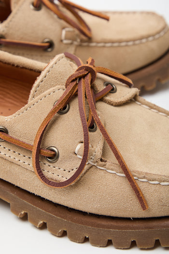 Sebago Mocassino Beige Camel Donna - 4