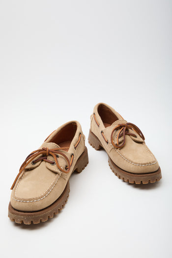 Sebago Mocassino Beige Camel Donna - 8