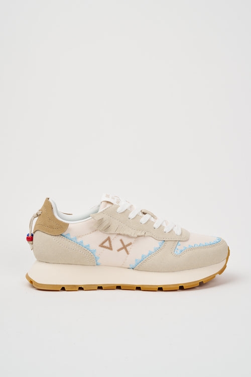 Sun68 Sneaker Bianco Panna Donna