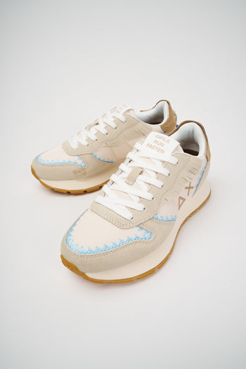 Sun68 Sneaker Bianco Panna Donna - 5