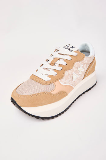 Sun68 Sneaker Beige Donna - 4